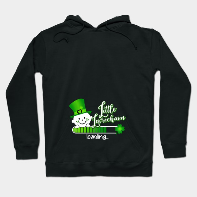 Little Leprechaun loading... Pregnancy Maternity Gift St Patricks day Hoodie by CheesyB